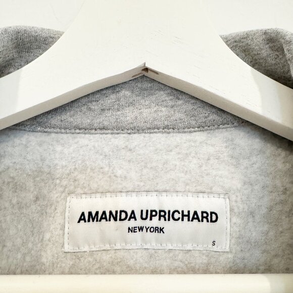 Amanda Uprichard Rebel Jersey Bomber Jacket Preppy Minimalist Athletic Small - Picture 7 of 10